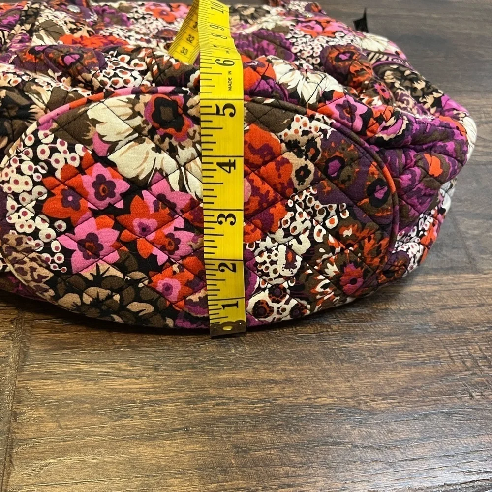 Vera Bradley Rosewood Shoulder Bag Color Purple,Pink,Brown, And Orange